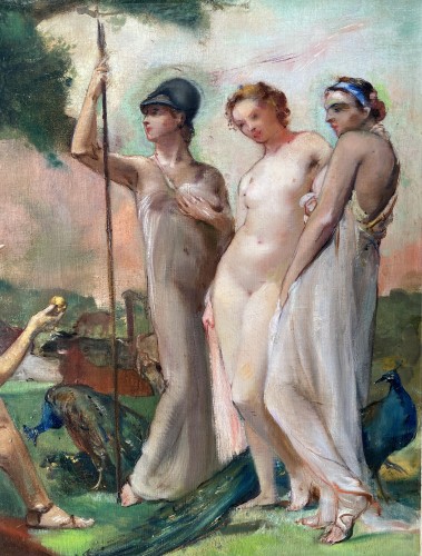 Tableaux et dessins Tableaux du XXe siècle - Georges Van Zevenberghen (1877 – 1968) - Le Jugment de Pâris