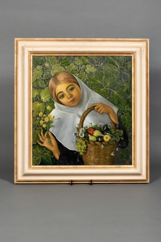 Vicente Mulet Y Claver (1897 – 1945) - Cueillette de fruits et de fleurs - Valentina Safarian Fine Art