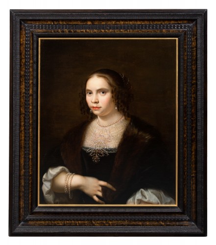 Portrait de Dame  : F.Bol ft 1635 (c.r.)