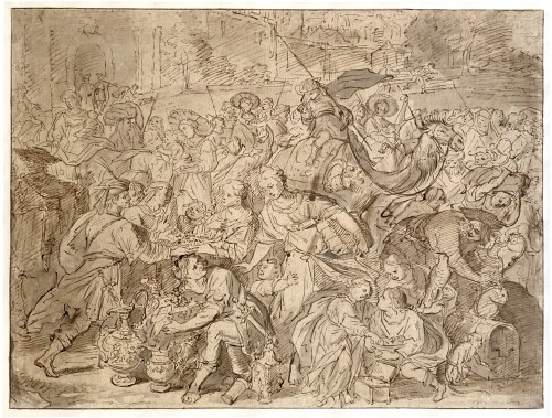 Frans Francken Le Jeune (1581 - 1642) - Le Départ Des Israélites d' Égypte – l'Exode