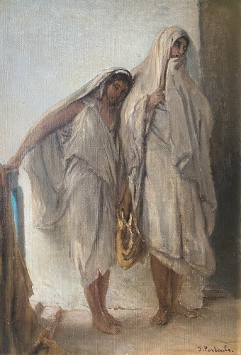 Jean François Portaels (1818 - 1895) - Oriental Girls - Beggars In Tangier - Paintings & Drawings Style 