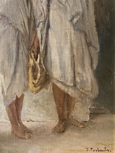 Jean François Portaels (1818 - 1895) - Oriental Girls - Beggars In Tangier - 