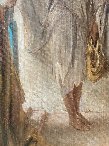  - Jean François Portaels (1818 - 1895) - Oriental Girls - Beggars In Tangier