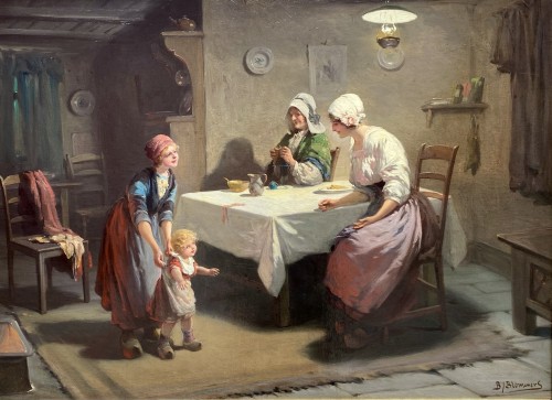 Bernard J. Blommers (1845  – 1914) - The First Steps - Paintings & Drawings Style 