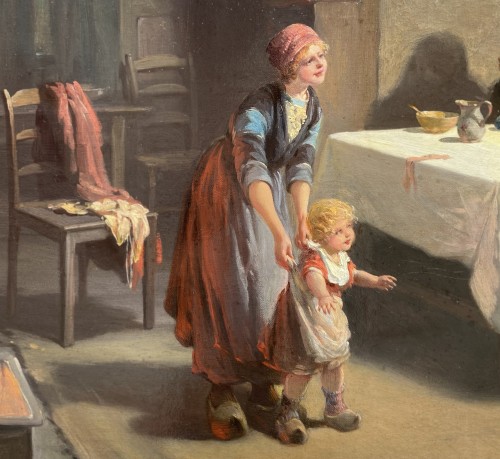 Antiquités - Bernard J. Blommers (1845  – 1914) - The First Steps