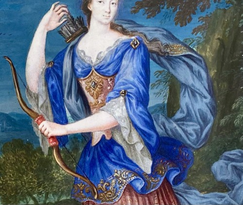 17th century - Diana, Goddess of the Chase, French School Circa 1660 