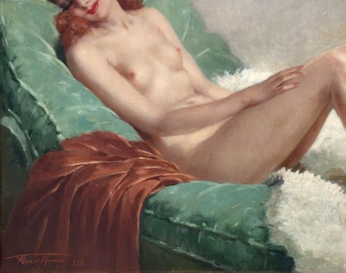 Tableaux et dessins Tableaux du XXe siècle - Henri Joseph Thomas (1878 – 1972) - Le Rêve