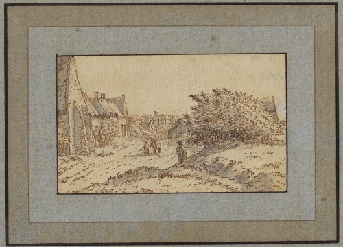 Josua de Grave (1643–1712) - Vue d'un Village - Tableaux et dessins Style Louis XIV