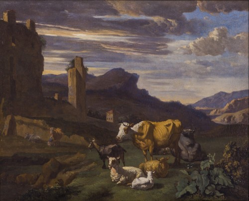 Willem Romeyn (c.1624-1694) - Italianate Landscape - Paintings & Drawings Style Louis XIV