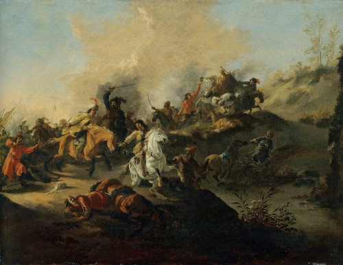 Antiquités - Dirck Stoop (1618–1681) - Choc de cavalerie
