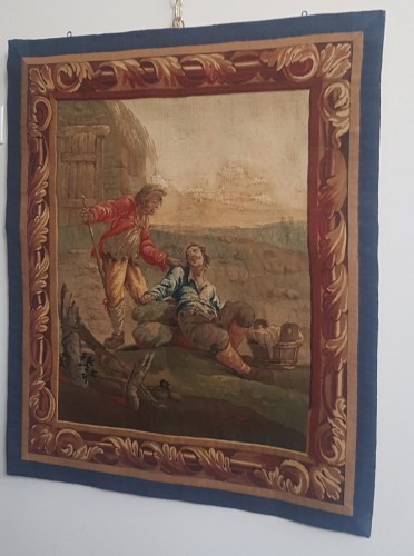 Tapisserie du 18e siècle d'après David Teniers - Tapisserie & Tapis Style Régence