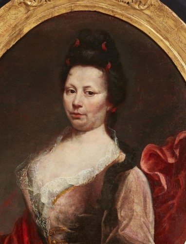 Portrait d'une Dame de qualité - Italie 18e siècle - Tableaux et dessins Style Régence