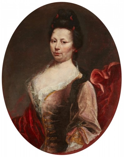 XVIIIe siècle - Portrait d'une Dame de qualité - Italie 18e siècle