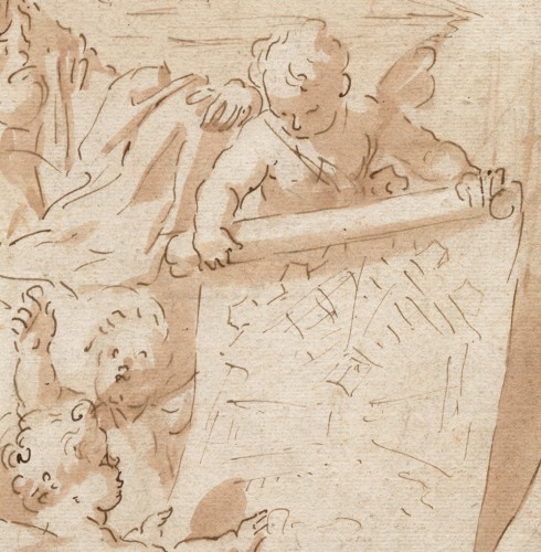 Tableaux et dessins Dessin, Aquarelle & Pastel - Gérard de Lairesse (1640–1711) - Allegorie d'Amsterdam