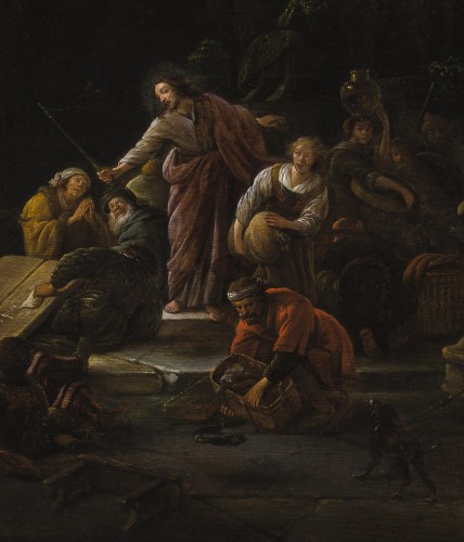 Paintings & Drawings  - Jacob de Wet I (c.1610–c.1675) - Christ and Money Lenders