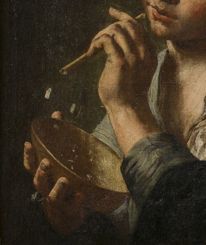 Domenico Magiotto (1713–1794) Boy Blowing BUbbles - 