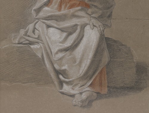 Johann Justin Preissler (1698–1771) Étude d'une figure drapée  - White Rose Fine Art