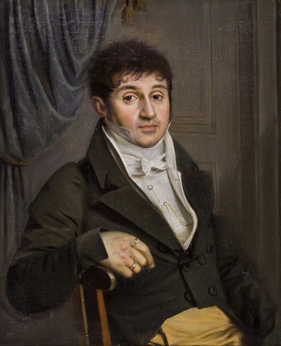 Césarine Lombard (1792–1832)  Portrait of A.V.B. Desmars - Paintings & Drawings Style Empire