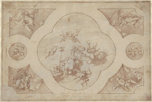 Matthaus Terwesten (1670–1757) - Dessin pour un Plafond