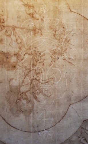 XVIIIe siècle - Matthaus Terwesten (1670–1757) - Dessin pour un Plafond