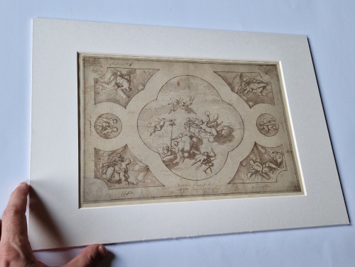 Matthaus Terwesten (1670–1757) - Dessin pour un Plafond - 