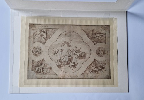 Antiquités - Matthaus Terwesten (1670–1757) - Dessin pour un Plafond