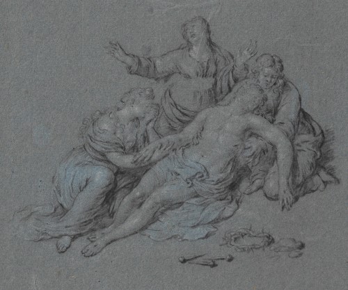 The Lamentation, Willem van Mieris (1662 – 1747)  - Paintings & Drawings Style French Regence